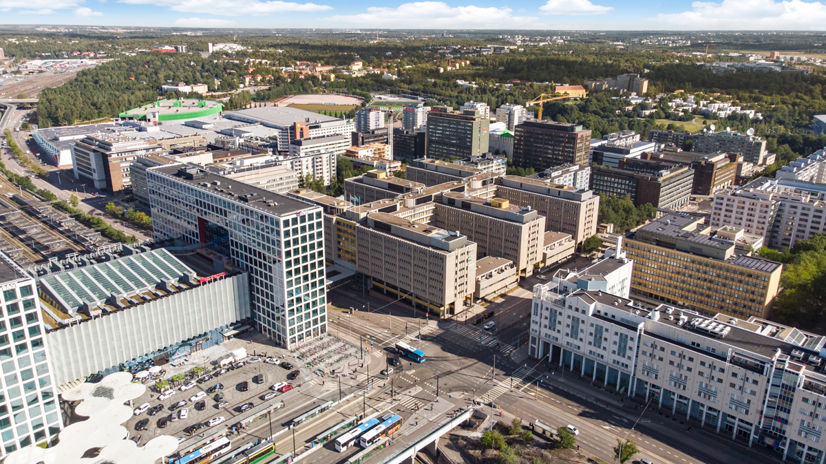 Helsingissä osa valtion yhteiskäyttötiloista toteutetaan Pasilan virastokeskukseen (kuvassa).