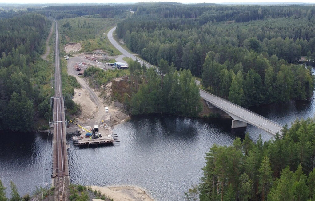 Ilmakuva Syrjäsalmesta.